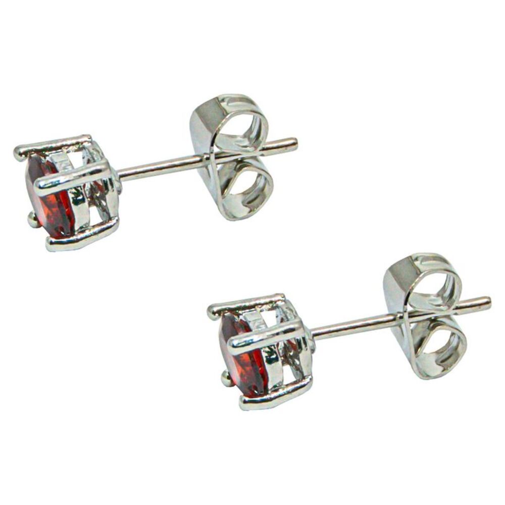 The Skyline Collection January Birthstone Red Garnet Heart Jewelry Set - Picture 6 of 9
